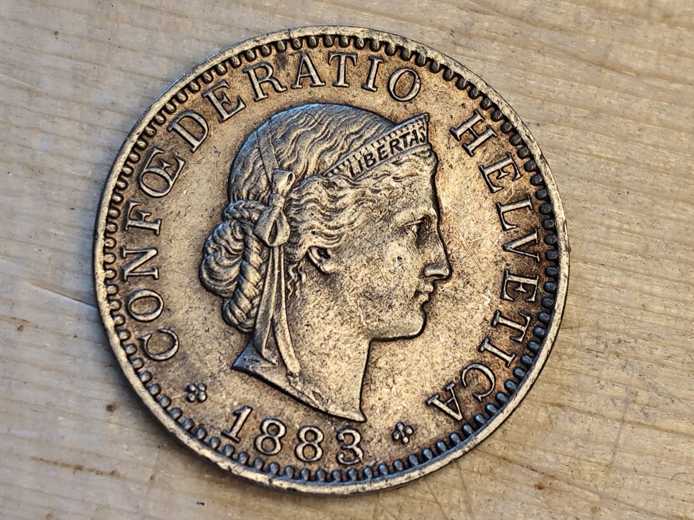 Alle Münzen: ==> 20 Rp 1883 ss <== – Gebraucht aus Bern von b.man_is_back 1