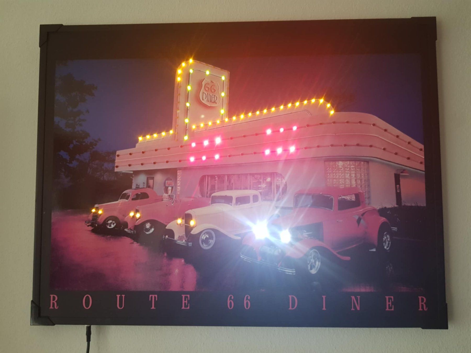 Foto & Immagini: Bild mit LED-Beleuchtung,  Route 66 Diner – Usato da Dulliken venduto da Airliner2 1