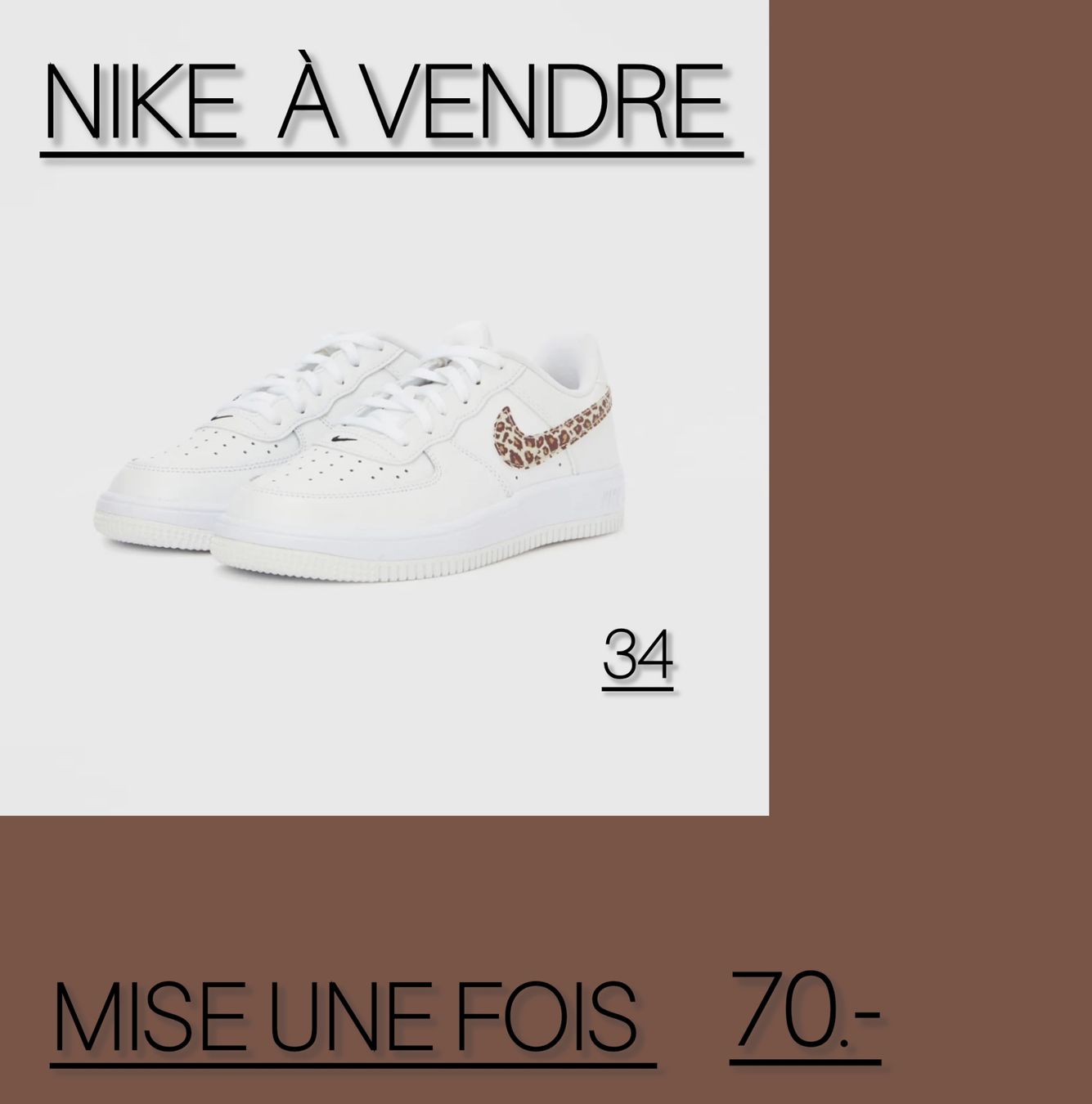 Nike Chaussures filles: Chaussures Nike – D'occasion à Vallon par cor_9lnj