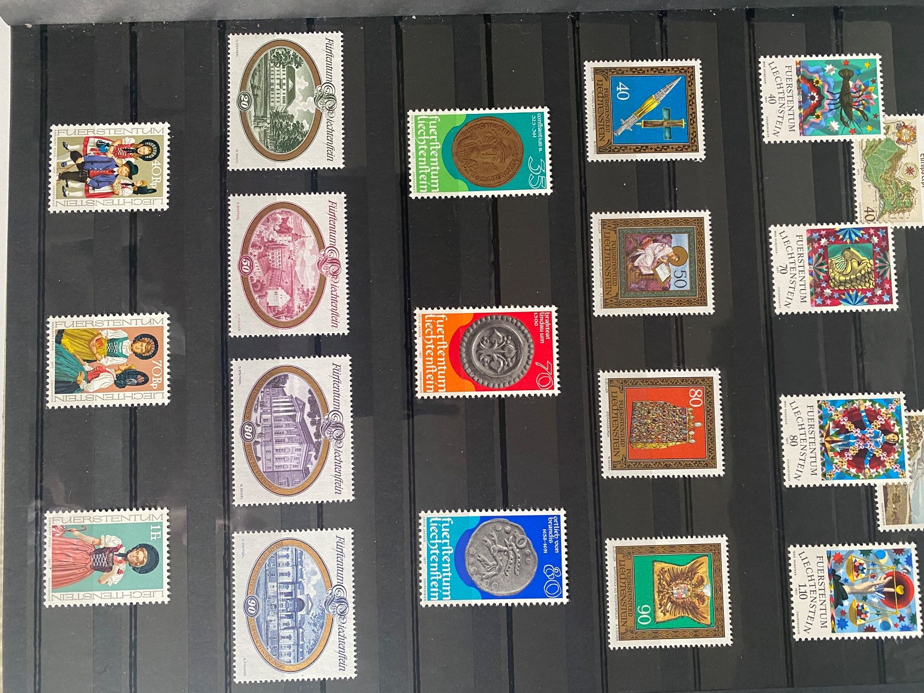 Tous les timbres: BRIEFMARKEN, Liechtenstein, postfrisch – Neuf (Voir description) à Zürich par rrfactory 2