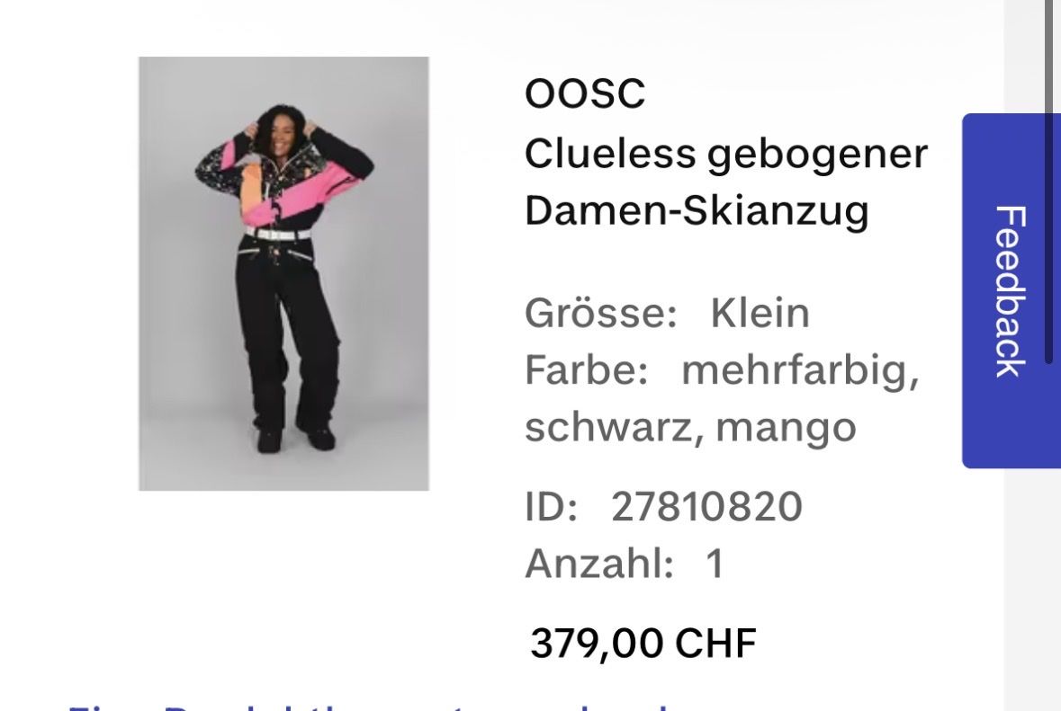 Decathlon Skis: OOSC Clueless Damen Skianzug – Neu (gemäss Beschreibung) aus Davos Platz von sop_v5k9 2