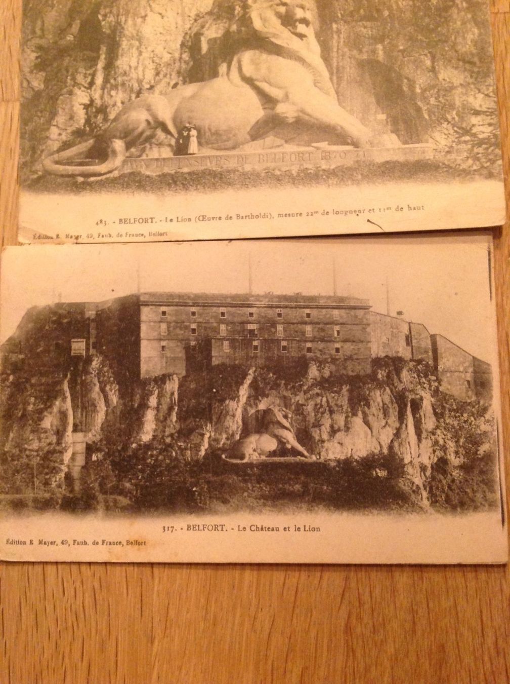 Cartoline postali: Deux carte postale de Belfort 1920 – Usato da Villars-sur-Glâne venduto da Graca03 2