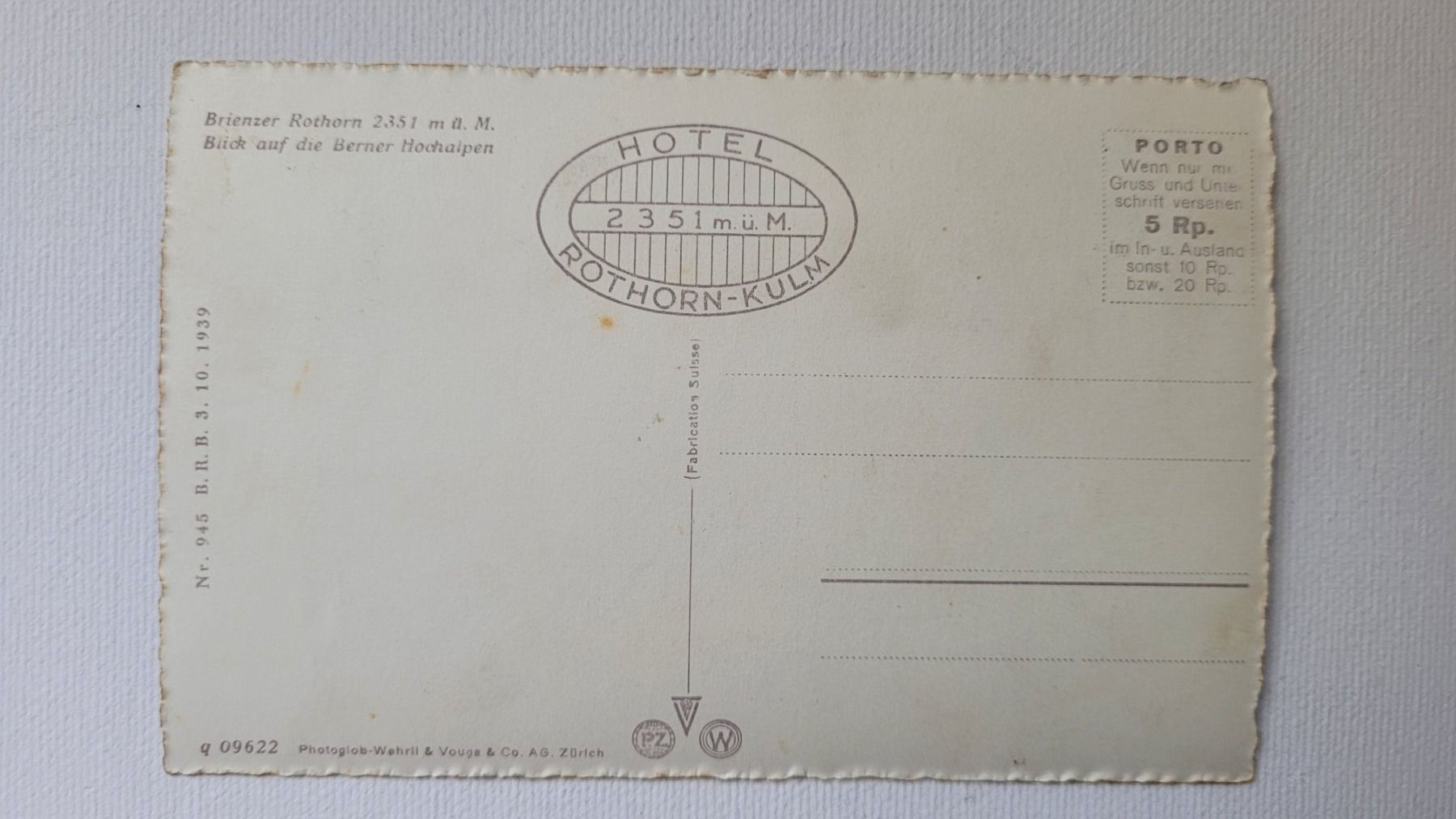 Cartoline postali: DAMPFBAHN – BRIENZER ROTHORN – Nuovo (secondo la descrizione) da Neftenbach venduto da Mador6 1