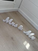 Mrs & Mr Deko Schriftzug Hochzeit