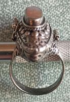 Klappring, Erotik, Phallus inside 925 Silber,14 Gramm