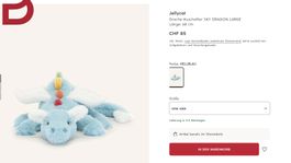 Jellycat Plüschtier Sky dragon large NP 85 chfr.
