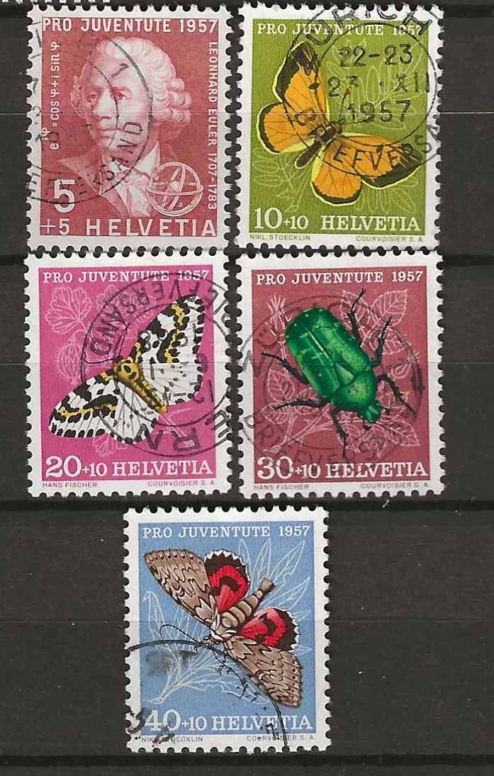 Tutti i francobolli: PJ057 - Pro Juventute 1957 obl. – Usato da Trélex venduto da Phil_Albert