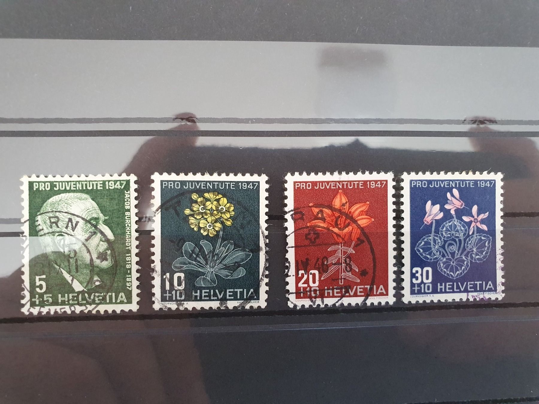 Alle Briefmarken: J121 - J124 Pro Juventute 1947 – Gebraucht aus Balgach von SIMEON27