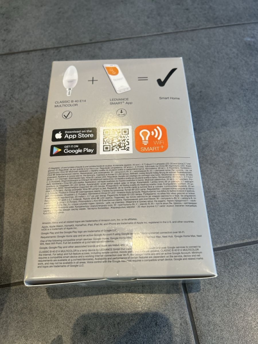 Lampade: Ledvance Smart Plus LED Set E27  8W Amazon Google Levance – Nuovo e nell'imballaggio originale da Mühledorf SO venduto da Dania77 5