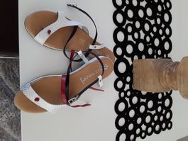 Leder sandale