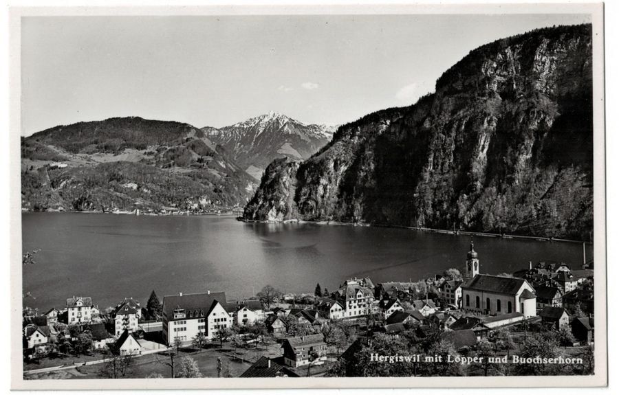 Cartoline postali: Hergiswil NW, datiert 1941 – Usato da Frauenfeld venduto da POML