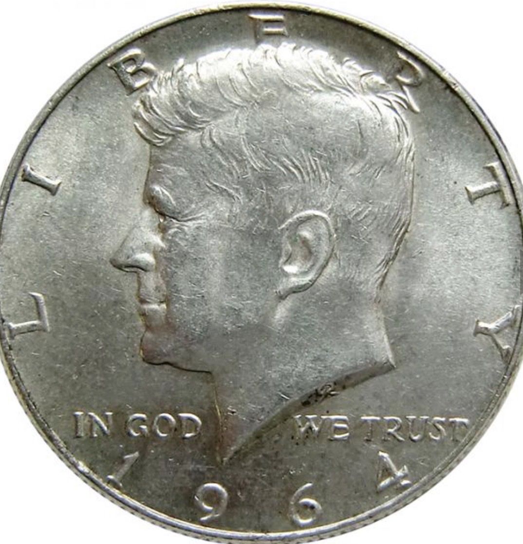 Toutes les monnaies: 7 x 1964 Kennedy Halbdollar  – D'occasion à Basel par Muchachoo