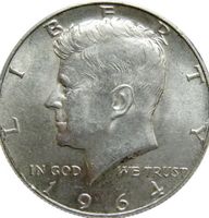 7 x 1964 Kennedy Halbdollar 