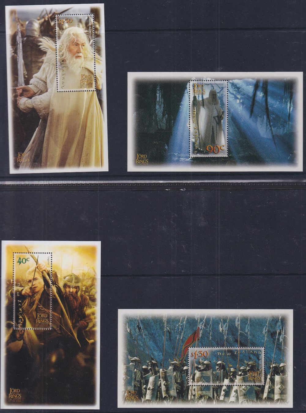 Alle Briefmarken: 2002, HERR DER RINGE Briefmarken aus Neuseeland postfrisch** – Gebraucht aus Sursee von Luzernerraute 2