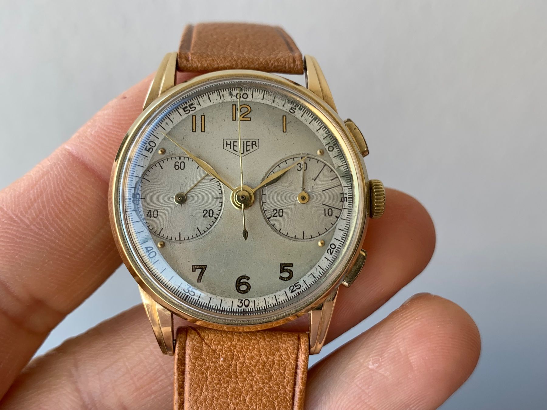 Tag Heuer Orologi: HEUER Chronograph 14 carats GOLD – Usato da Biel/Bienne venduto da MrP_WatchesBiel 8