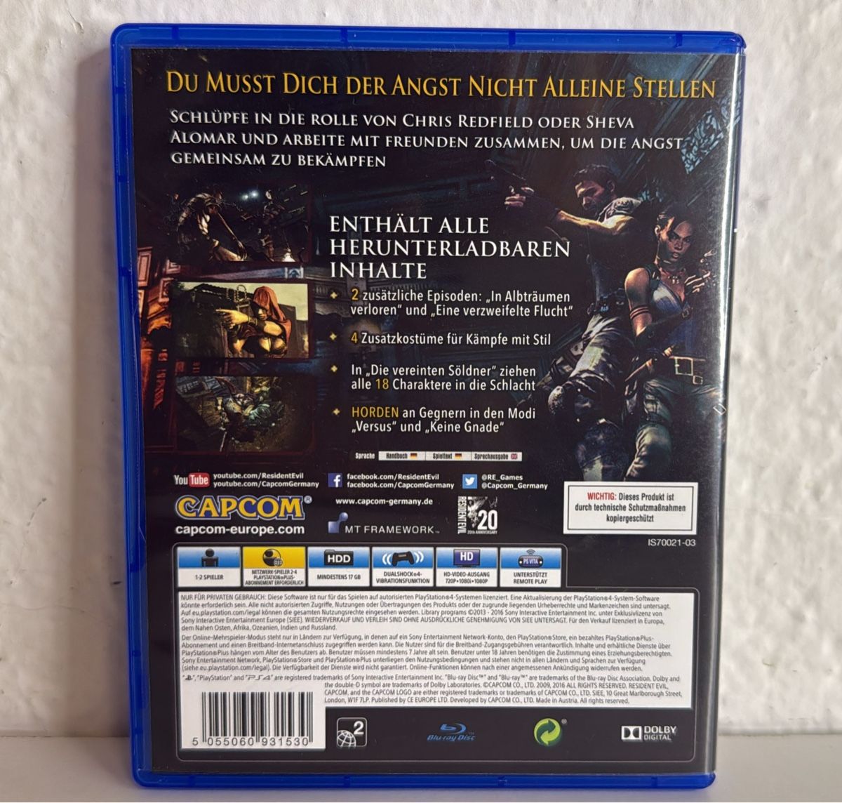 Sony Giochi: Resident Evil 5 PS4/PS5 Game - Perfect for Summer – Usato da Ehrendingen venduto da bubulence 1