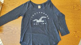 Hollister T-shirt manches longues bleu, taille S