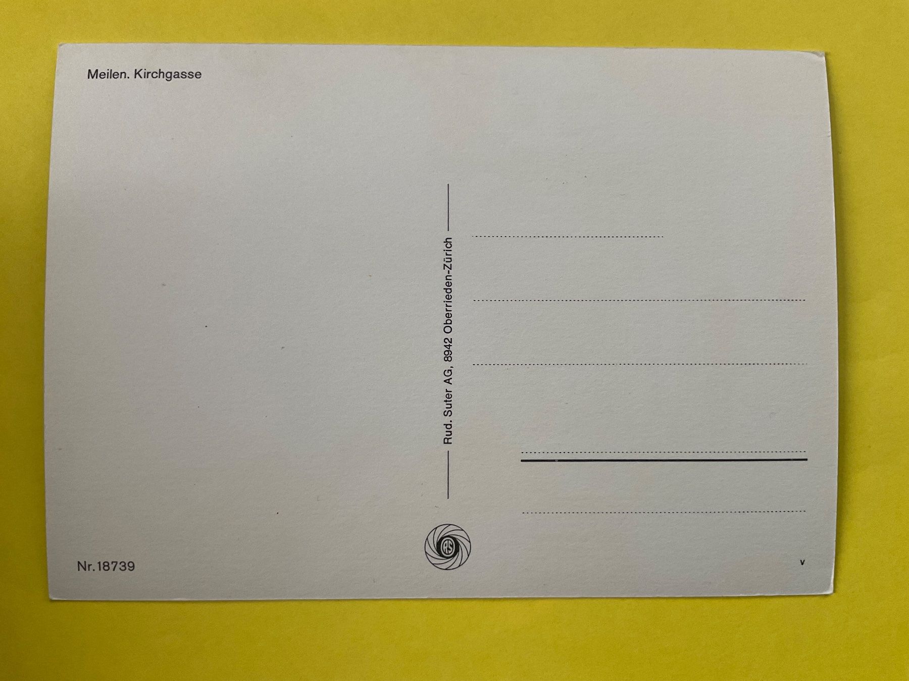 Cartoline postali: AK Meilen, Kirchgasse – Usato da Zürich venduto da Tolima194 1