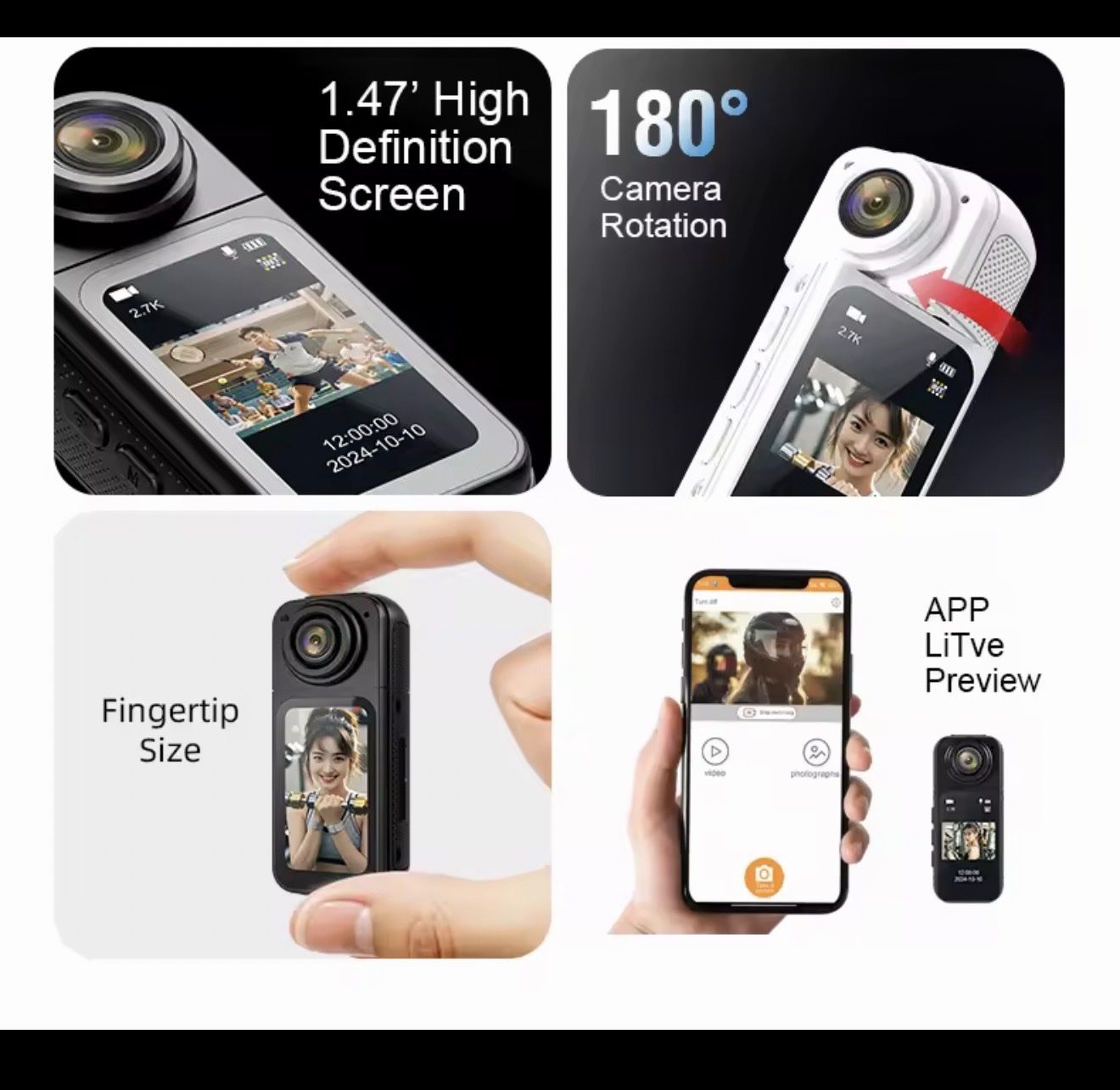 Action Cam: Thumb Action Camera 2.7K – Nuovo (secondo la descrizione) da Schlieren venduto da Kamacho 2