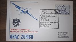 Swissair Graz - Zürich 02.09.1971
