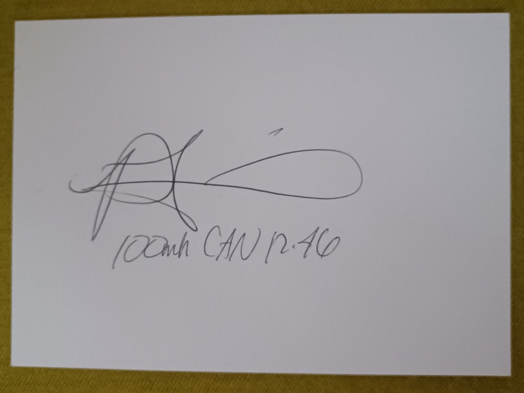 Autografi: Perdita Felicien - 100m H. - Leichtathletik – Usato da Menziken venduto da Autogramme