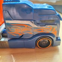 Hot Wheels LKW Transporter blau orange guter Zustand