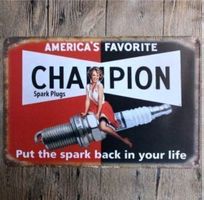 Champion Blechschild 20 x 30 cm. Kostenfreie Zustellung!