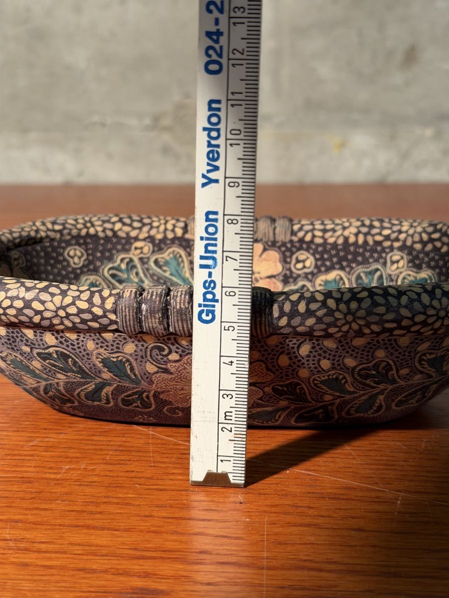 Alle Dekorationen: Vintage Batik Fabric Covered Basket Home Decor Display – Gebraucht aus Lausanne von vas_mbk2 4