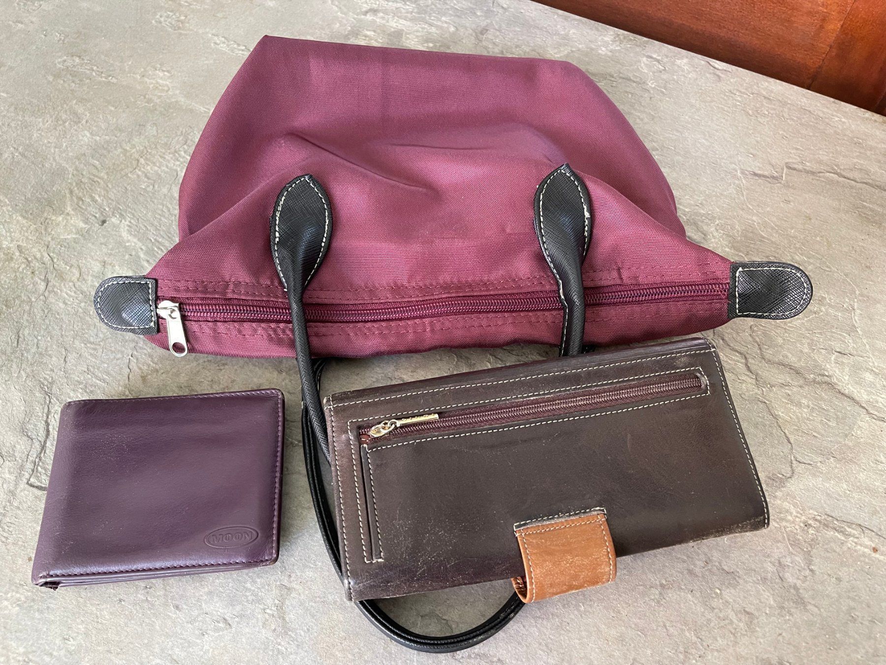 Borse da donna: Tasche mit Geldbörse & Brille Etui – Usato da Arisdorf venduto da comestibles 3