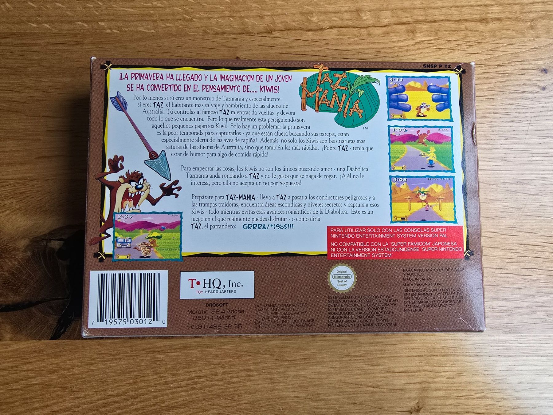 Nintendo Giochi: SNES/Taz Mania/ Nur OVP – Usato da Sursee venduto da Elian91 2