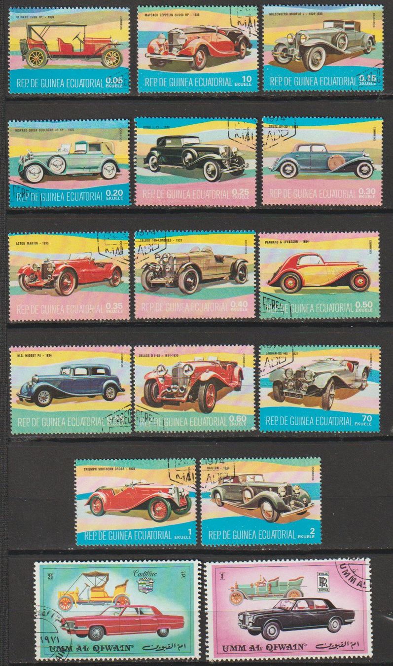 Alle Briefmarken: Automobiles occasion – Gebraucht aus Crans-Montana von kira56