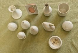 Set Nr. 1: 11 x Porzellan zum Bemalen oder zum so brauchen