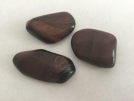 3 Trommelsteine Handschmeichler Tigereisen Heilstein