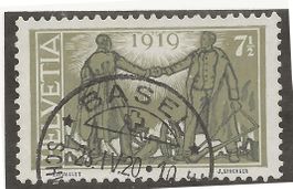 BASEL 26.04.20 auf Zu#143 Mi#146 Vollstempel [12A7]