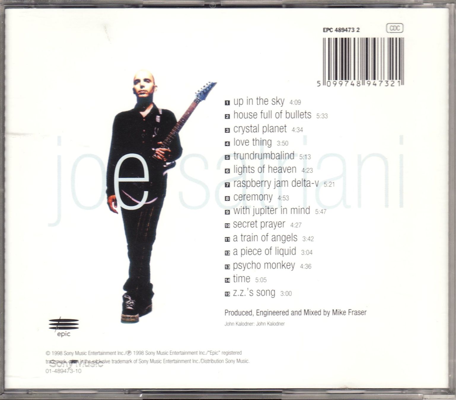 CD: Joe Satriani – Crystal Planet – Usato da Boussens venduto da catfood01 1