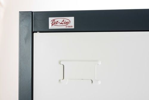 Schränke & Regale: Aktenschrank Spind ODESSA dunkelgrau-wei – Neu und originalverpackt aus Herbertingen von jet-line-e-trade 7