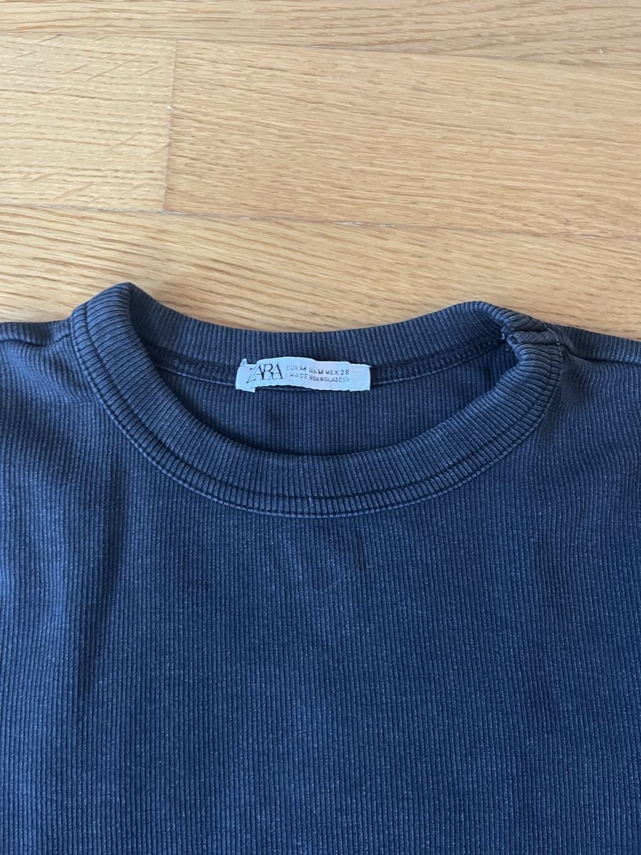 Zara Maglioni & Felpe: Langarmshirt Zara Dunkelgrau  – Usato da Stadel venduto da Comporta 1