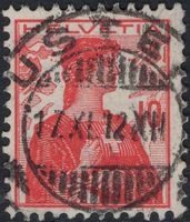 USTER 17.XI.12 - Vollstempel auf Helvetia Brustbild