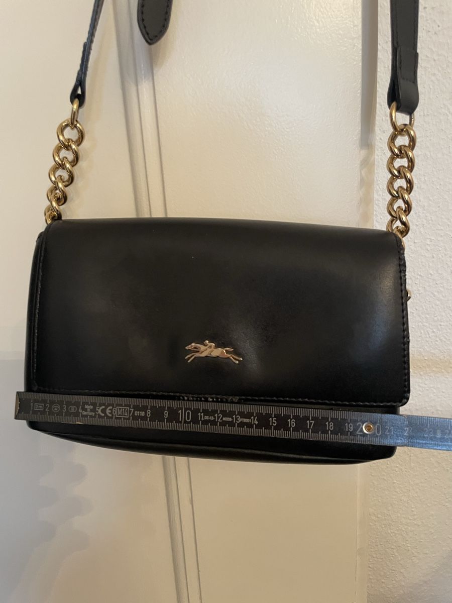 Longchamp Borse da donna: LONGCHAMP Honoré 404 Flap Black – Usato da Basel venduto da leluma 7