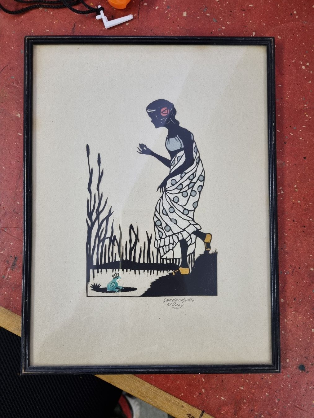 Tableaux: Bild signed Hand geschnitten. – D'occasion à Ostermundigen par vintage60