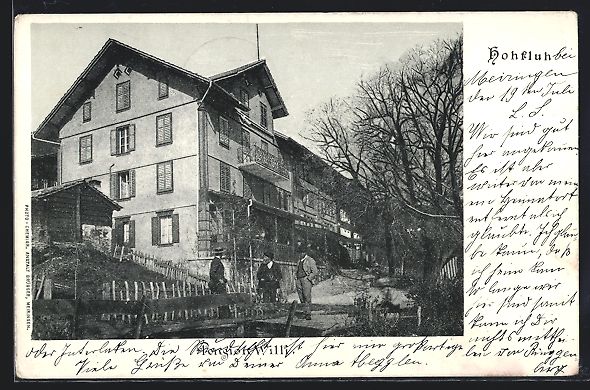 Ansichtskarten: AK Hohfluh, Pension Willi, 1902 – Gebraucht aus Berlin von bartko-reher