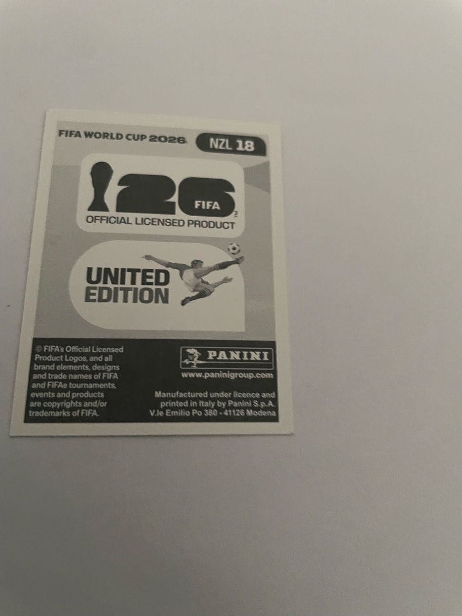 Panini Carte collezionabili: FIFA WM 2026 Elijah Just NZL 10 – Nuovo (secondo la descrizione) da Winterthur venduto da Cobraforce 1