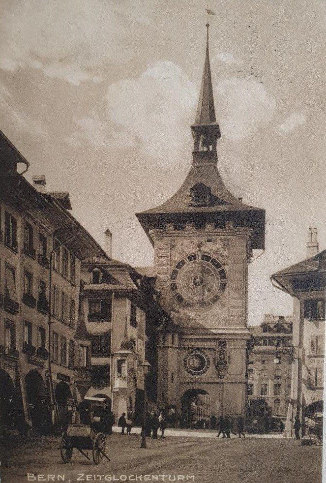 Cartoline postali: BERN  -  Zeitglockenturm - 1914 – Usato da Delémont venduto da Domdom1