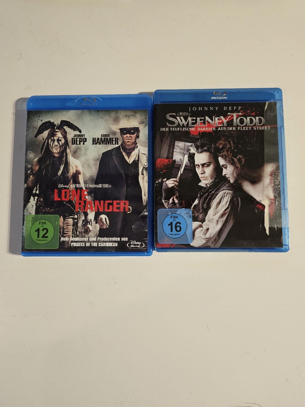 Alle DVDs: 2 Blu-rays Johnny Depp: Sweeney Todd, Lone Ranger – Gebraucht aus Solothurn von nat_8yg2