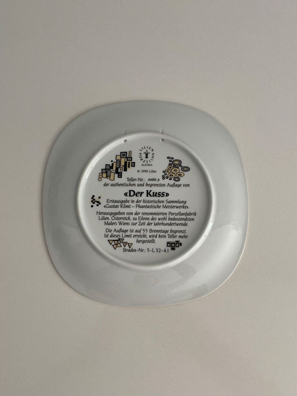 Alle Dekorationen: Gustav Klimt Kunstteller "Der Kuss " 1990 – Gebraucht aus Zürich von plumita 3