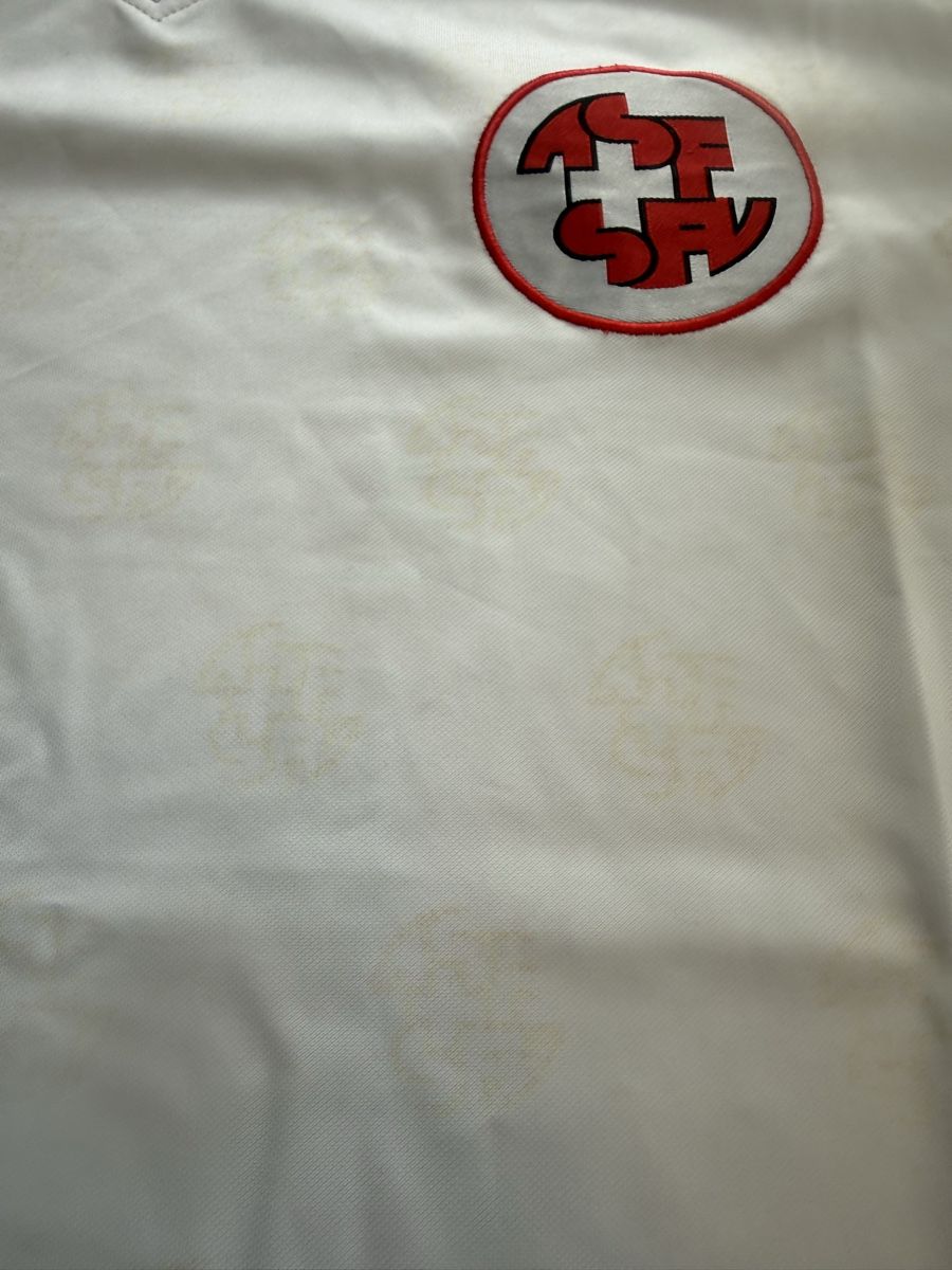 Schweizer Nati Canottiere & Pantaloni: Nati Trikot 1994 – Usato da Allschwil venduto da lor_6cgq 1