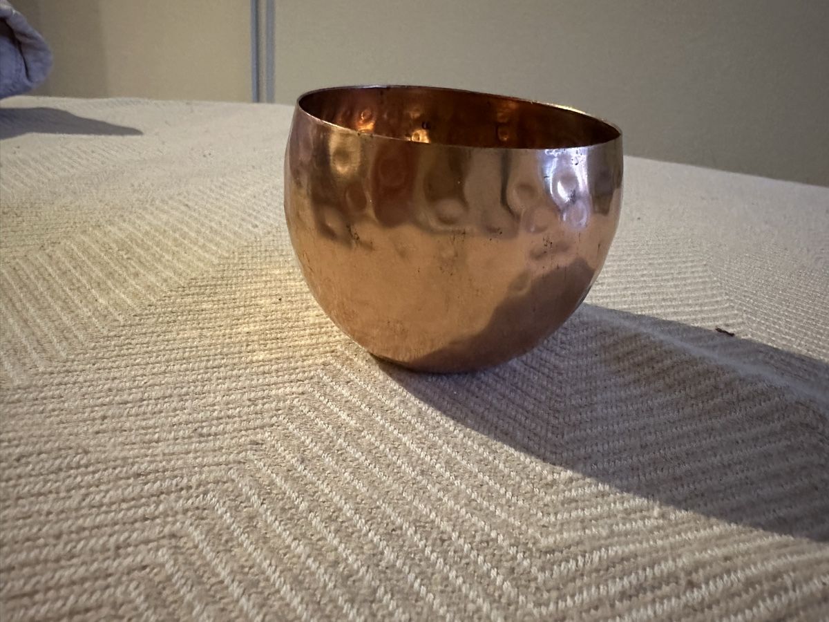 Alle Dekorationen: Hammered Copper tealight holder – Gebraucht aus Zürich von car_68nt 1