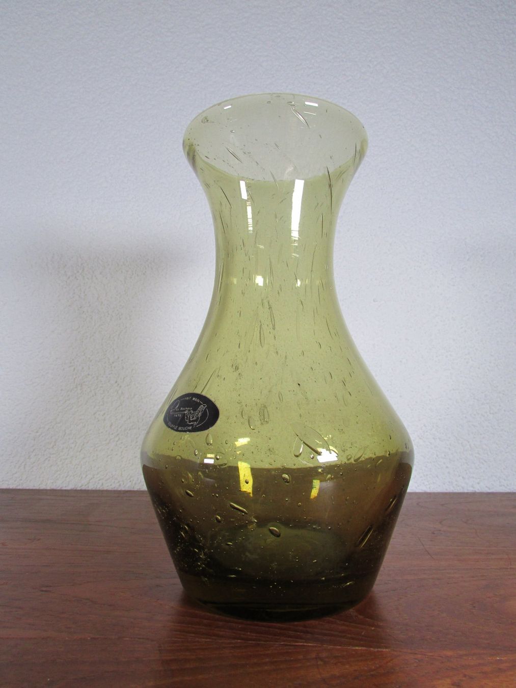 Caraffe: Glasvase La Rochère Soufflé Bouche Bubble Glas Karaffe 60er – Usato da Ostermundigen venduto da Zytrum