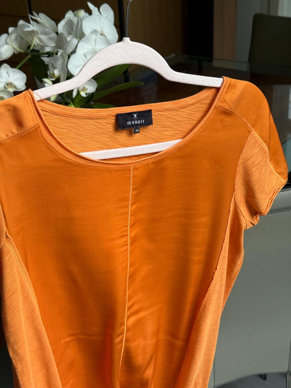 Monari Camicette: Monari Bluse Top Gr. S-M, 36-38 Viskose, Baumwolle – Usato da Winterthur venduto da tim_cl8x 5