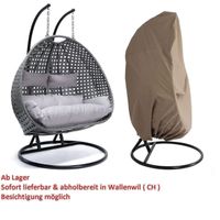 8805 - Hängesessel Hängekorb TWIN inkl. Abdeckung Grau
